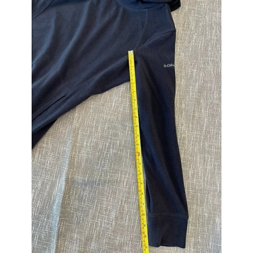 Columbia Womens Medium M Fleece Hoodie Pullover Black Lightweight Jacket Outdoor - Picture 8 of 8